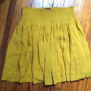 Banana Republic Lined Slouchy Skirt (Mustard)